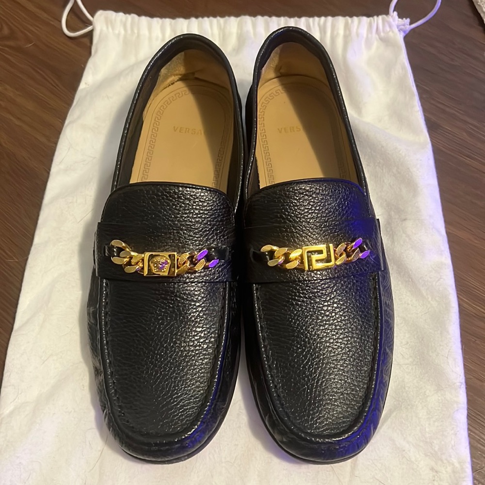 Mens Medusa chain VERSACE loafers